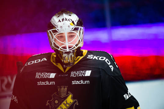 s målvakt Erik Källgren deppar