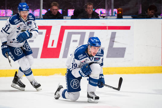 Leksands Tobias Forsberg jublar