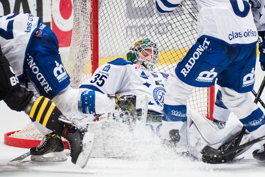 Leksands målvakt Robin Rahm