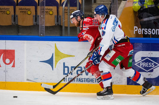 Oskarshamns Marcus Björk och Västerviks Christopher Fish