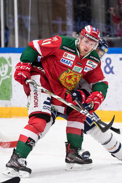 Moras Alexander Hilmerson  i ishockeymatchen i SHL mellan