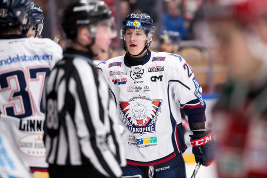 Linköpings Emil Sylvegård jublar