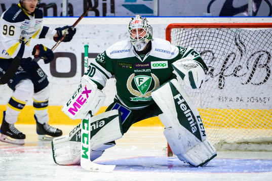 Färjestads målvakt Lars Haugen