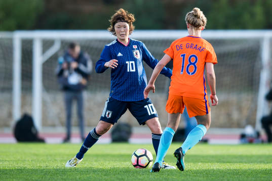 Japans Mizuho Sakaguchi och Nederländernas Esmee De Graaf