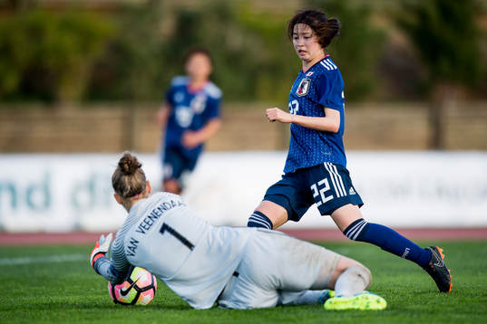 Japans Risa Shimizu och Nederländernas Sari Van Veenendaal