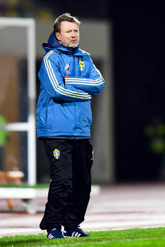 Sveriges förbundskapten Peter Gerhardsson