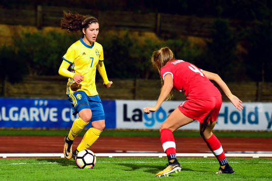 Sveriges Loreta Kullashi och Kanadas Shelina Zadorsky