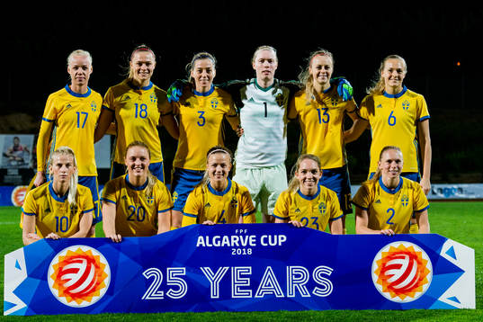 Sveriges startelva; Caroline Seger, Fridolina Rolfö, Linda