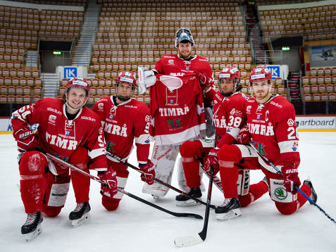 Timrås Jonathan Dahlen, Filip Hållander,  målvakt Henrik