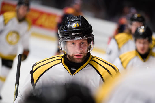 Brynäs Jonathan Granström jublar