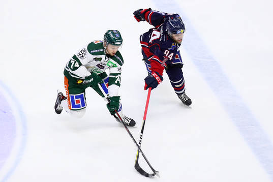 Färjestads Rasmus Asplund och Linköpings Jimmy Andersson