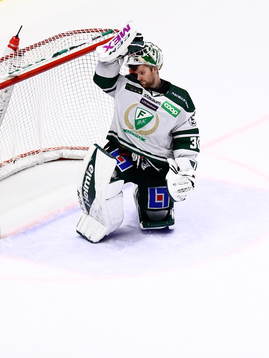 Färjestads målvakt Lars Haugen