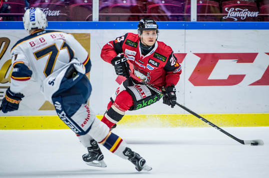 Malmö Redhawks Christoffer Forsberg mot Djurgårdens