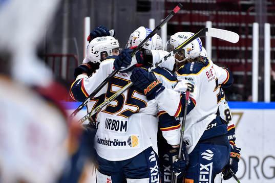 Djurgårdens spelare jublar