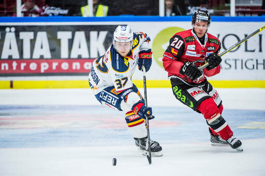 Djurgårdens Jesper Pettersson mot Malmö Redhawks Erik