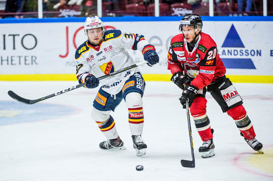 Djurgårdens Jesper Pettersson mot Malmö Redhawks Erik