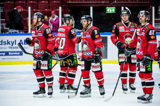 Malmö Redhawks spelare deppar