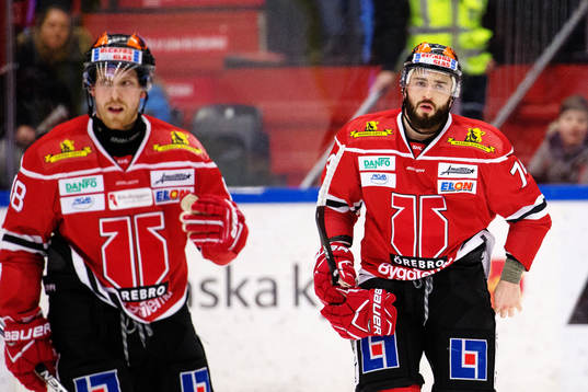 Örebros Joakim Andersson och Viktor Amnér deppar