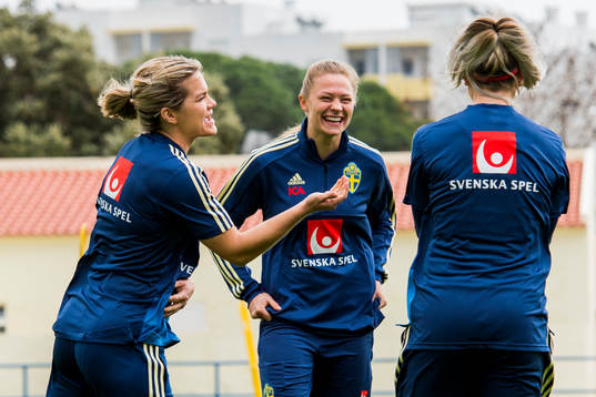 Hanna Folkesson och Fridolina Rolfö
