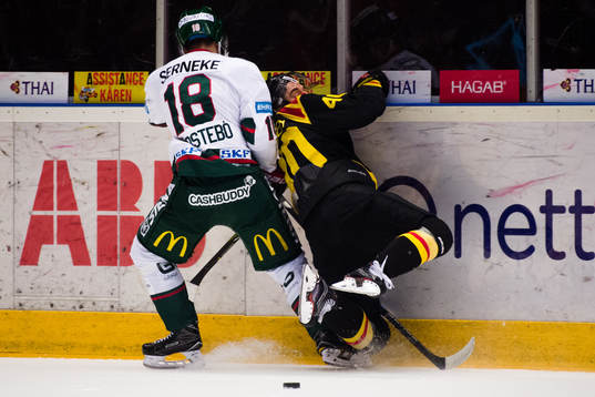 Frölundas Mattias Nörstebö och Brynäs Jesper Jensen