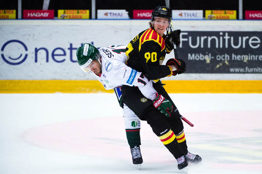 Frölundas Sebastian Stålberg och Brynäs Jesper Boqvist
