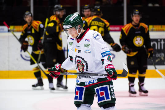 Frölundas Joel Mustonen deppar