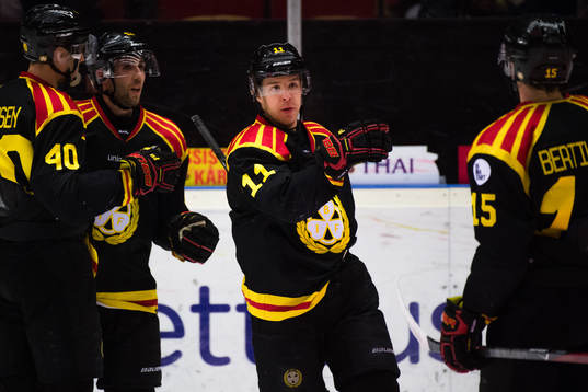 Brynäs Kevin Clark jublar
