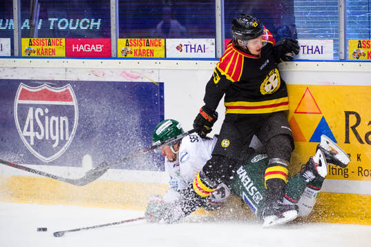 Frölundas Sebastian Stålberg och Brynäs Lucas Carlsson