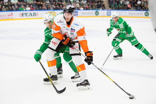 Karlskronas Kristoffer Söder och Rögles Ted Brithén