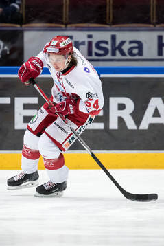 Timrås Jonathan Dahlen i ishockeymatchen i