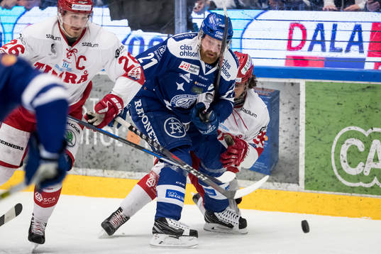 Leksands Mattias Ritola och Timrås Jacob Olofsson och