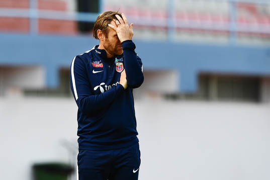 Norges förbundskapten Martin Sjögren deppar