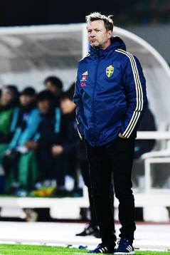 Sveriges förbundskapten Peter Gerhardsson