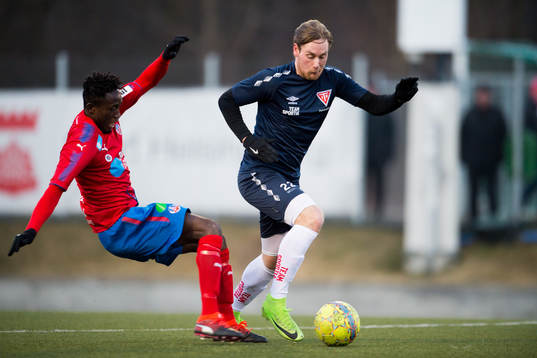 Helsingborgs Mohammed Abubakari och Tvååker Christoffer
