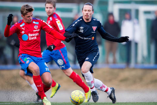 Helsingborgs Carl Thulin och Tvååkers Rasmus Andersson