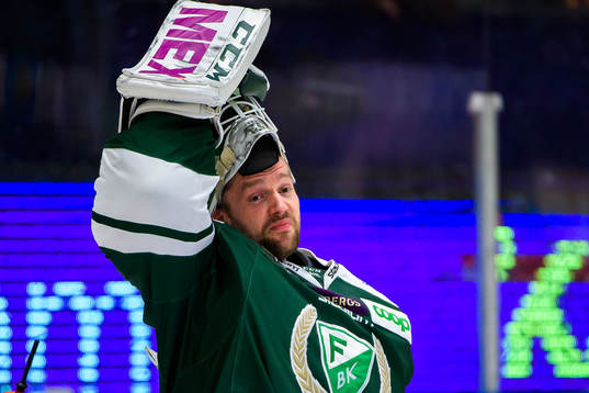 Färjestads målvakt Lars Haugen