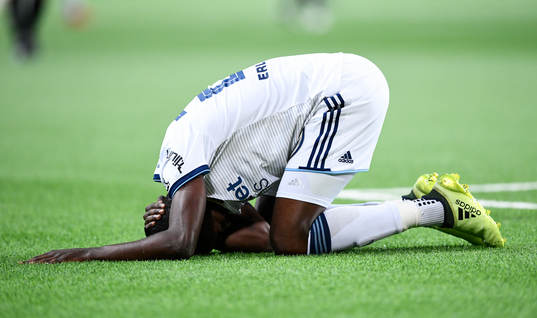 Djurgårdens Tinotenda Kadewere i fotbollsmatchen mellan