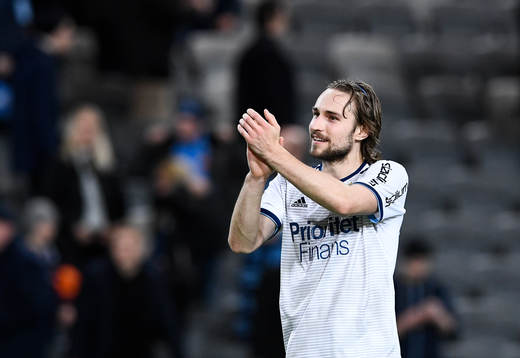 Djurgårdens Kevin Walker jublar