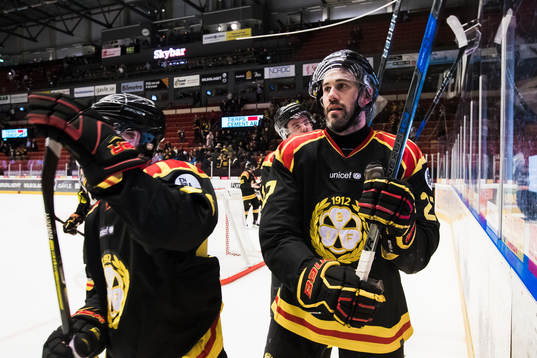 Brynäs Drew Miller jublar