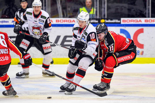 Malmö Redhawks Robin Alvarez och Luleås Petter Emanuelsson