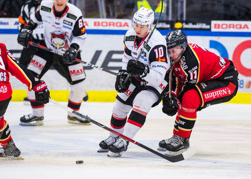 Malmö Redhawks Robin Alvarez och Luleås Petter Emanuelsson