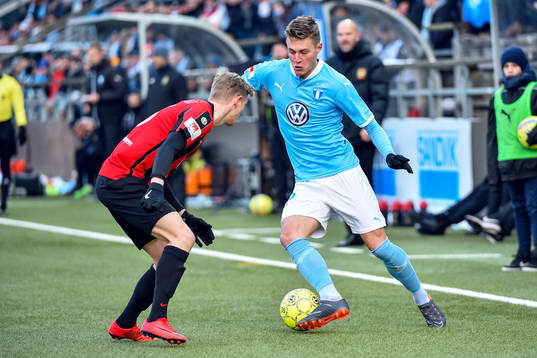 Malmö FFs Mattias Svanberg och Brommapojkarnas Victor Fors