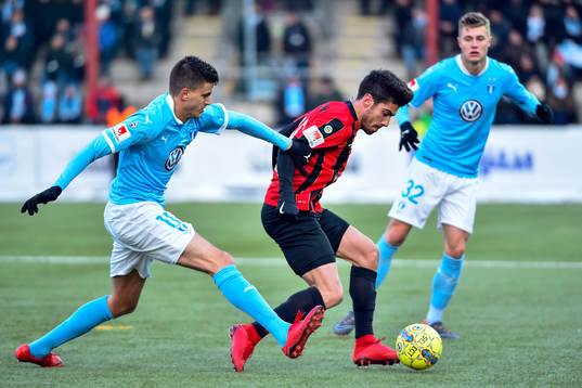 Malmö FFs Alexander Jeremejeff och Mattias Svanberg och