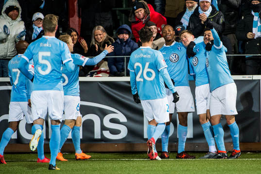 Malmö FFs Mattias Svanberg jublar