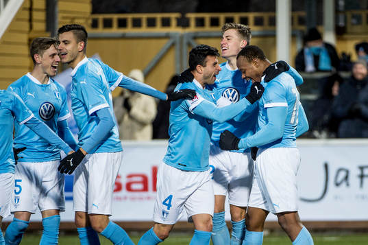 Malmö FFs Sören Rieks, Alexander Jeremejeff, Behrang