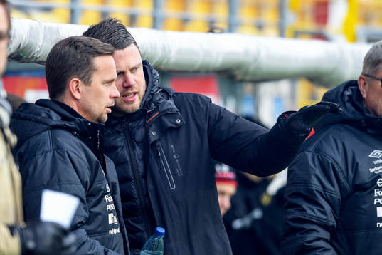 Elfsborgs manager Jimmy Thelin och assisterande tränare