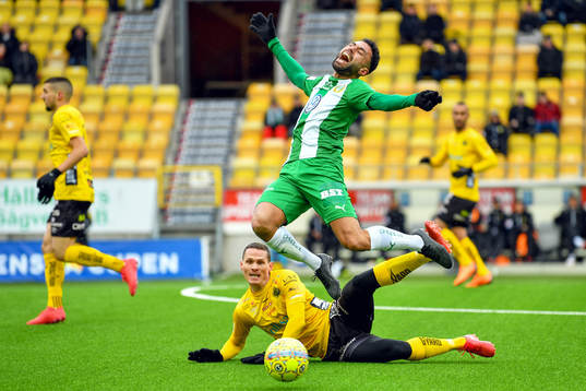 Hammarbys Imad Khalili och Elfsborgs Jon Jönsson