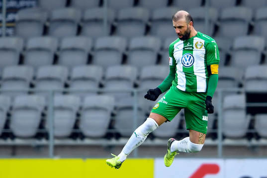 Hammarbys Kennedy Bakircioglu jublar