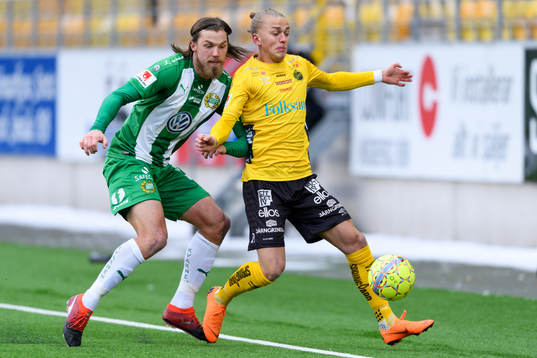 Elfsborgs Jesper Karlsson och Hammarbys Björn Paulsen