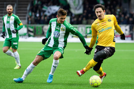 Hammarbys Leo Bengtsson och Elfsborgs Stefan Ishizaki